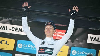 Florian Lipowitz beim Criterium Du Dauphine Libere im Juni 2025.