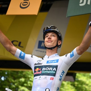 Florian Lipowitz ist bei der Tour de France auf dem besten Weg aufs Podium.