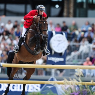 Richard Vogel bei der Springreit-EM in A Coruna