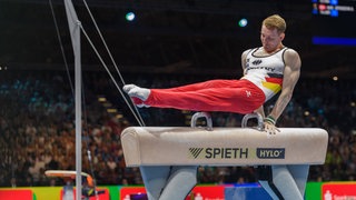 Nils Dunkel bei der Turn-EM in Leipzig. 