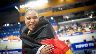 Ogunleye bei den Hallen-WM 2025 in Apeldoorn
