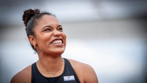 Deutsche Meisterin Kugelstoßen Yemisi Ogunleye (MTG Mannheim)