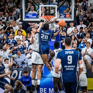 Die Heidelberger Basketballer im viertel Viertelfinale gegen die Chemnitz Niners. 