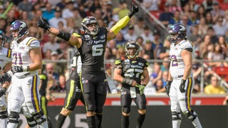 Stuttgart Surge jubelt im ELF-Finale gegen die Vienna Vikings