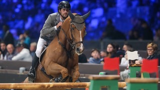 Christian Kukuk (Olympiasieger Reiten) beim Weltcup in Verona
