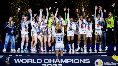 Frankreich holte 2023 den WM-Titel.