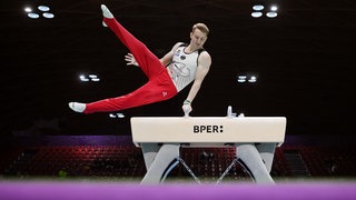 Nils Dunkel am Pauschenpferd