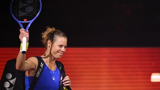 Laura Siegemund beim WTA-Turnier in Stuttgart