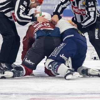 Heißer Kampf: Die Finalserie Mannheim gegen Berlin