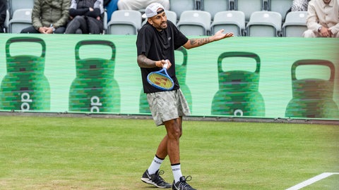 Nick Kyrgios bei den Boss Open 2026 auf dem Stuttgarter Weissenhof.