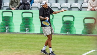 Nick Kyrgios bei den Boss Open 2026 auf dem Stuttgarter Weissenhof.