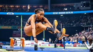 Mikaelle Assani beim ISTAF Indoor in Berlin.