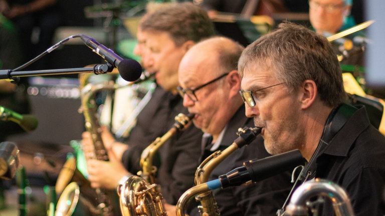 Musiker der SWR Big Band auf dem JAM Festival