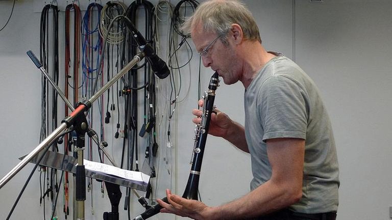 Uroš Rojko an der Halbklarinette