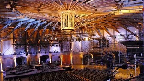 Blick in den Gashouder Amsterdam, Konzertaufbau