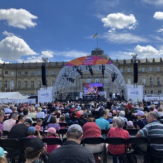 Mitglieder des SWR Symphonieorchesters beim SWR Sommerfestival in Stuttgart im Jahr 2024