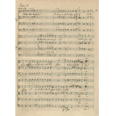 Felix Mendelssohn Bartholdy, Autograph Psalm 2
