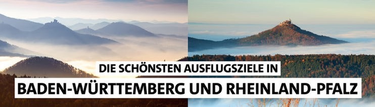 SWR1 Tipps: Ausflüge und Ausflugsziele in BW und RLP: Sehenswertes, Aufregendes, Historisches, Stadt, Land, Natur...Baden-Württemberg und Rheinland-Pfalz haben viel zu bieten. Bie SWR1 findet ihr die besten Tipps!