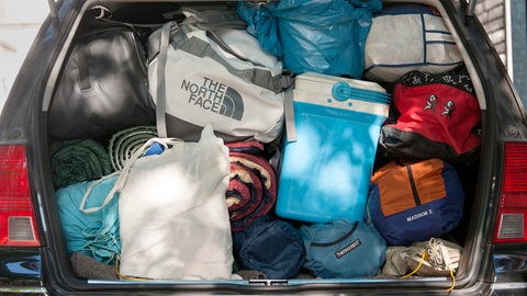 Vollgepackter Kofferraum
