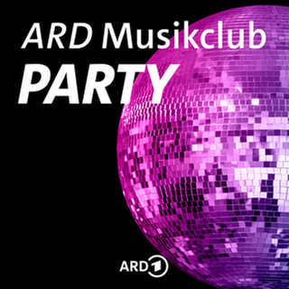 Discokugel mit dem Schriftzug "ARD Musikclub Party"