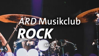 Schlagzeug mit dem Schriftzug "ARD Musikclub Rock"