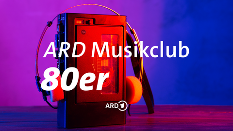 Ein Walkman im Hintergrund mit dem Schriftzug "ARD Musikclub 80er" im Vordergrund - in den 80ern stand der Walkman auf jeder Teenager-Wunschliste 