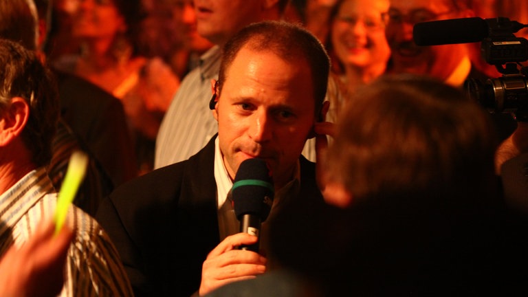 Patrick Neelmeier mitten im Publikum
