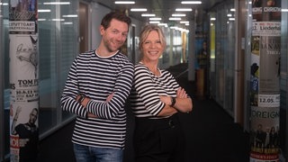 Corvin Tondera-Klein und Stefanie Anhalt: eines von vier Moderations-Duos der SWR1 Hitparade 2022