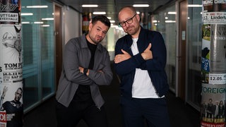 Matthias Sziedat und Max Oehl: eines von vier Moderations-Duos der SWR1 Hitparade 2023