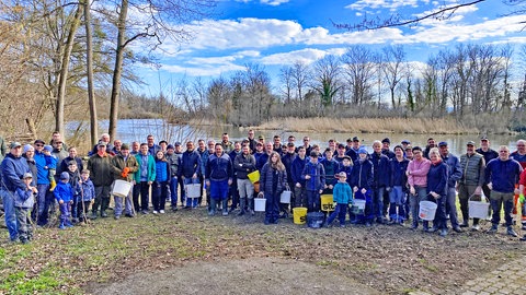 Uferzonenreinigung beim Angelverein Ichenheim 
