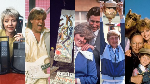 SWR1 - die 80er: die ersten Mobiltelefone, Modern Talking, Mauerfall, Lady Di, Boris Becker, Alf