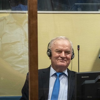 Ratko Mladic vor der Verkündung des Berufungsurteils beim International Residual Mechanism for Criminal Tribunals (IRMCT) in Den Haag