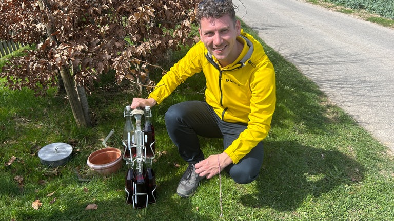 SWR1 Reporter Julian Hammerstein sorgt für die passende Versorgung für alle.