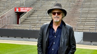 Wolfgang Niedecken im Rhein Energie Stadion in Köln.