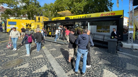 Rathausplatz, Frankenthal am Dienstagmittag