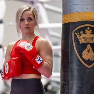 Tina Rupprecht im Boxclub Haan.