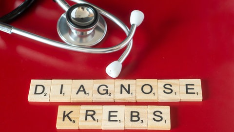 In Holzbuchstaben steht geschrieben "Diagnose Krebs". In SWR1 Leute spricht Gerd Nettekoven über die Deutsche Krebshilfe, die Prävention und die Krebsforschung.