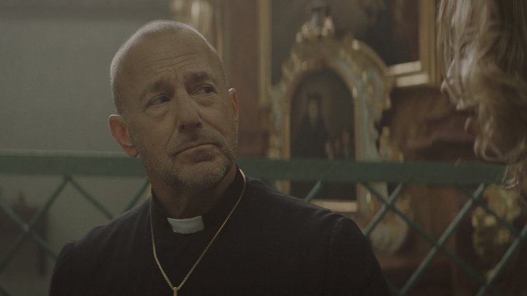 Schauspieler Heino Ferch beim Film "Manipulation".