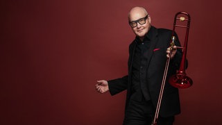 Nils Landgren | Jazzmusiker, mit seinem Red Horn in der Hand
