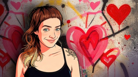 Podcast-Cover "Herz ohne Filter - der Podcast über Liebe, Beziehung und alles dazwischen" mit Sabine Hub