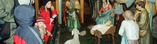 Krippe am Mainzer Weihnachtsmarkt