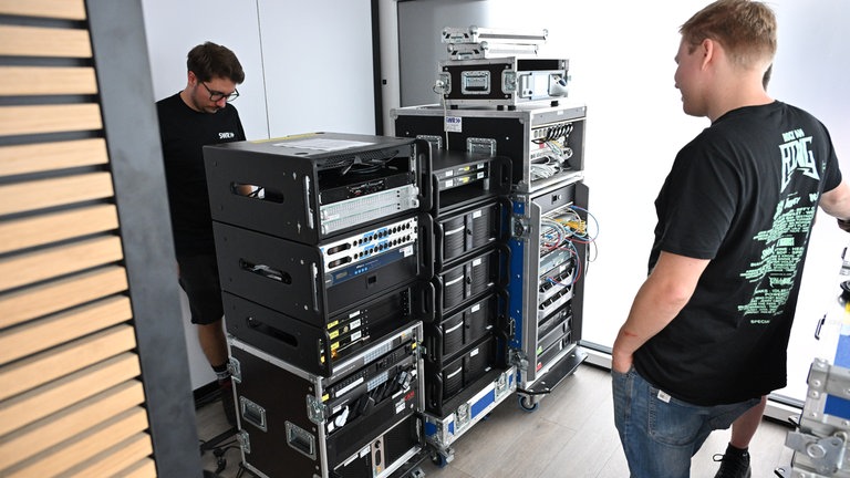 Aufbau des Gläsernen Studios in Koblenz | SWR1 Hitparade 2025