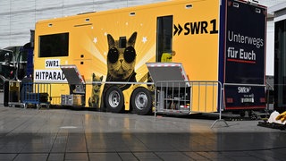 Aufbau des Gläsernen Studios in Koblenz | SWR1 Hitparade 2025