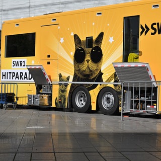 Aufbau des Gläsernen Studios in Koblenz | SWR1 Hitparade 2025