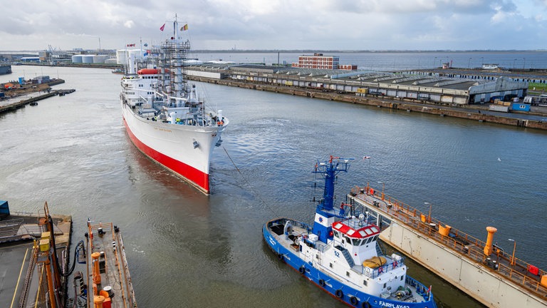 17. März: Das Museumsschiff "Cap San Diego“ bekommt eine sicherheitstechnische Überprüfung, die sogenannte Klassenerneuerung. Die ist Voraussetzung dafür, dass das größte zivile Museumsschiff der Welt weiter voll fahrtüchtig bleibt.