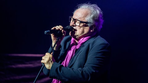 Heinz Rudolf Kunze bei einem Livekonzert in Hannover im Februar 2024.