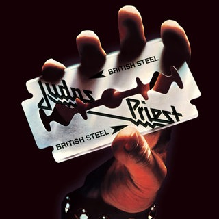 Das Plattencover von "British Steel" von 1980, dem vermutlich bekanntesten Album von Judas Priest.