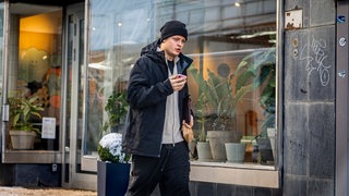 Marius Borg Høiby kurz vor Prozessbeginn in Oslo.