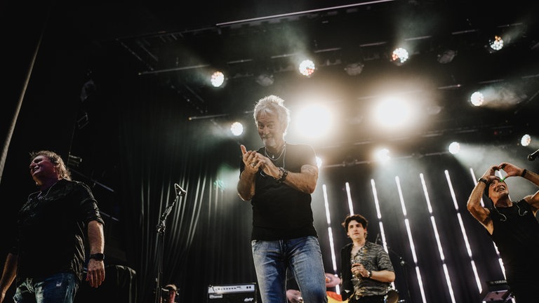 Smokie auf der Bühne beim Konzert des SWR4 Festivals in Wörth