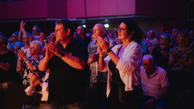 Smokie auf der Bühne beim Konzert des SWR4 Festivals in Wörth